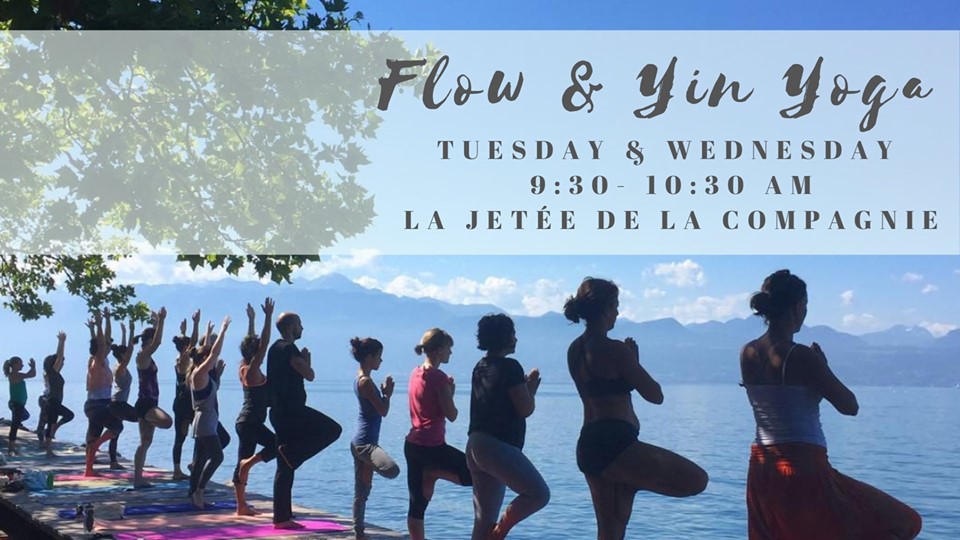 Flow & Yin Yoga Wednesday mornings by the lake avec Ludmila